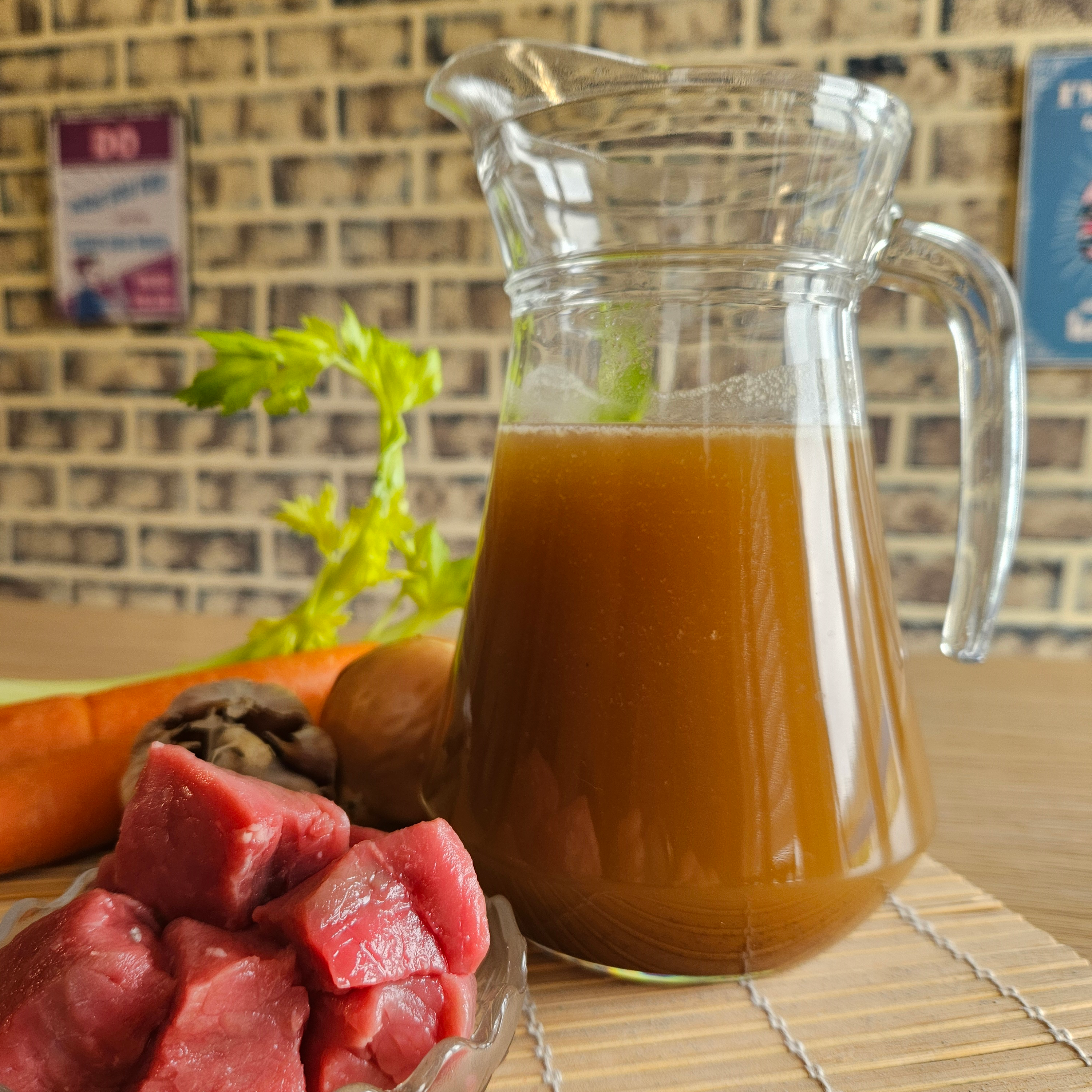 caldo carne - Caldo de carne caseiro