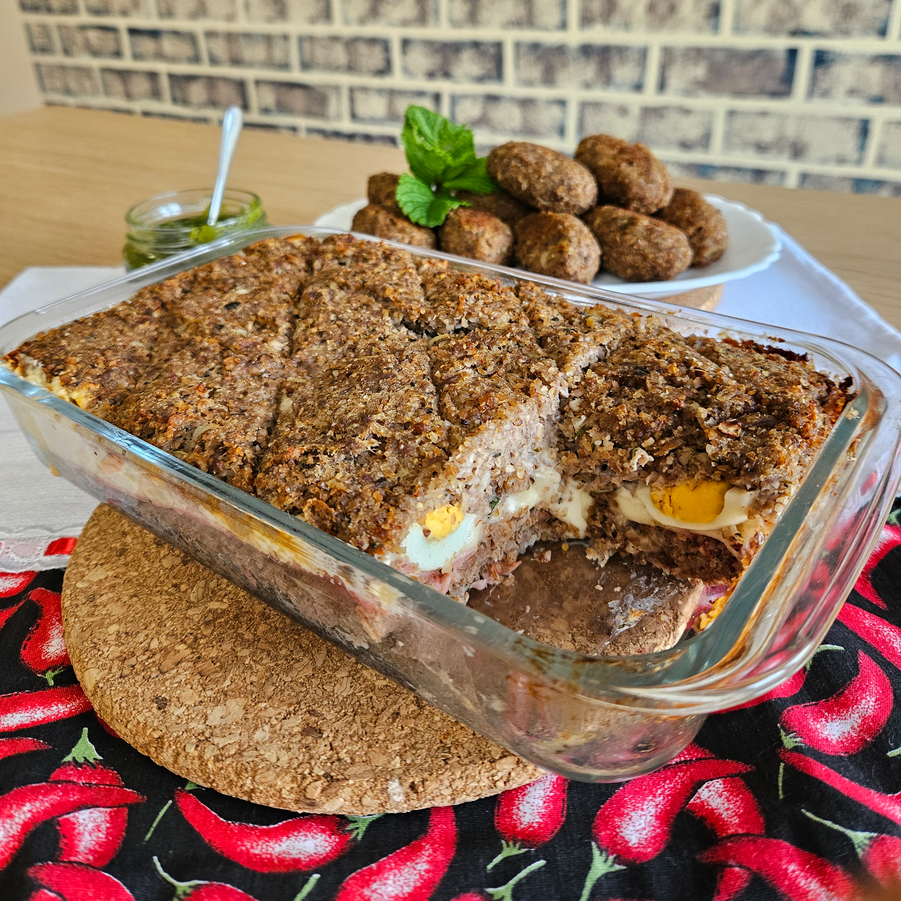 kibe forno recheado - Kibe de forno recheado