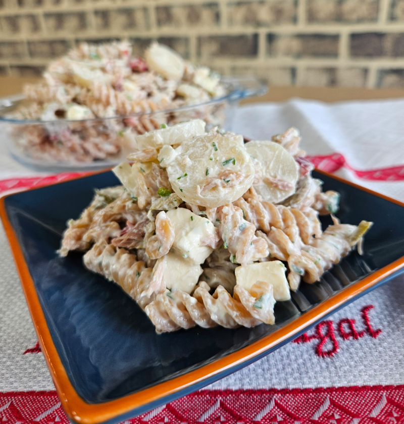 Salada de macarrão| pra levar de marmita salada completa 800x840 - Salada de macarrão| pra levar de marmita